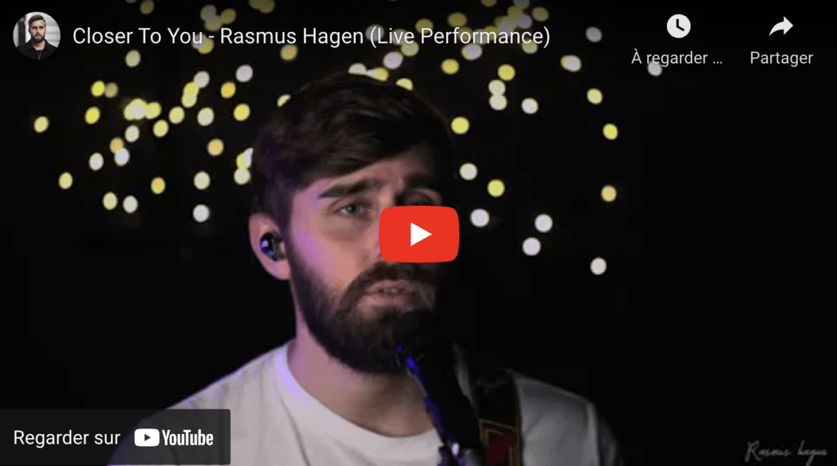 Closer To You - Rasmus Hagen (Live Performance)